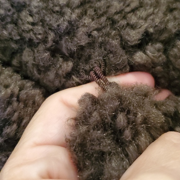 Burning Torch Teddy Faux Fur Coat In Brown Sample Size OS - Picture 8 of 11